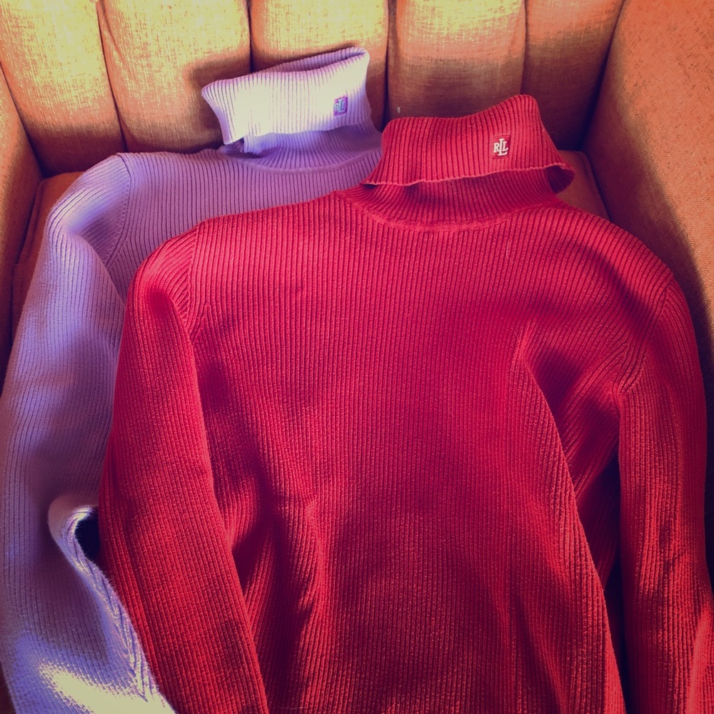 Two awesome retro 80’s Ralph Lauren Sweaters